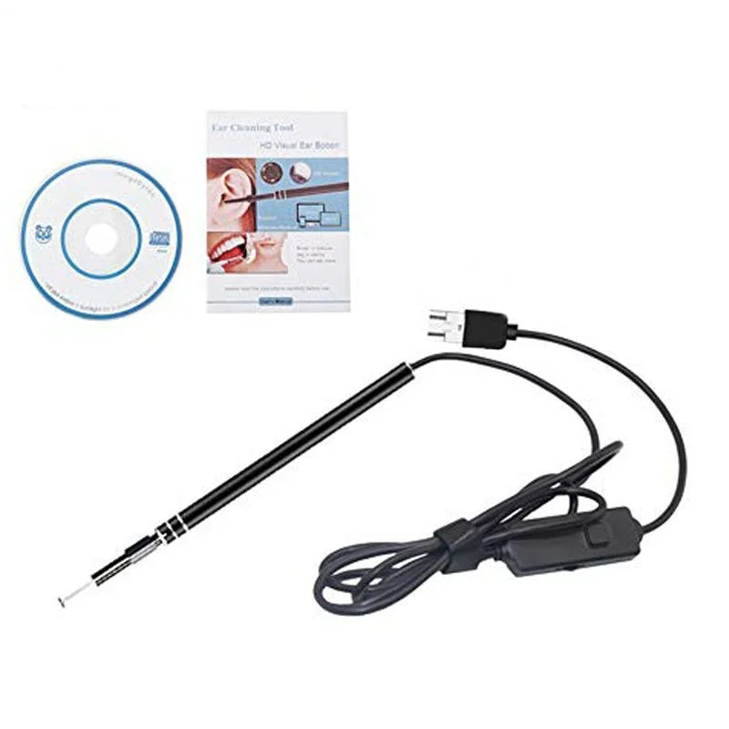 Two-in-one Ear Endoscope 5.5mm High-definition Ear Canal Endoscope Otoscope Visual Ear Pick Endoscope Qme
