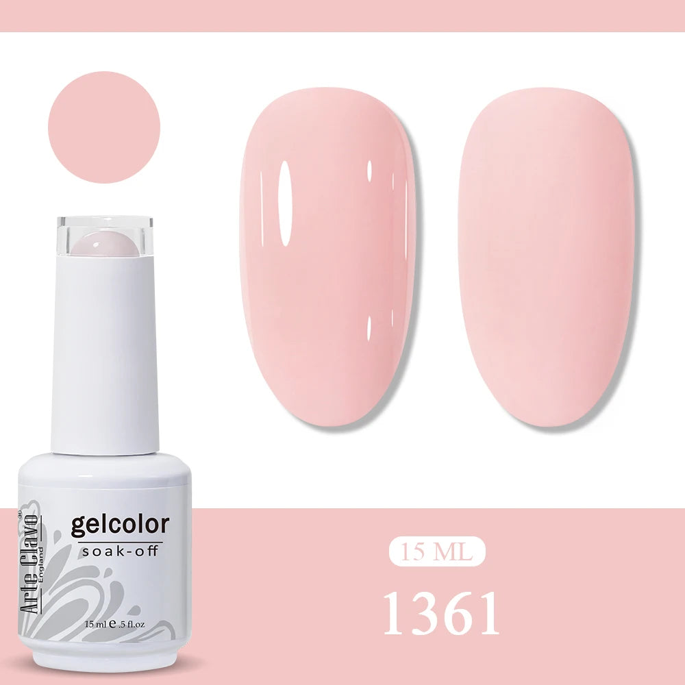 Arte Clavo Amber Gel Nail Polish Translucent Vintage Jelly Semi