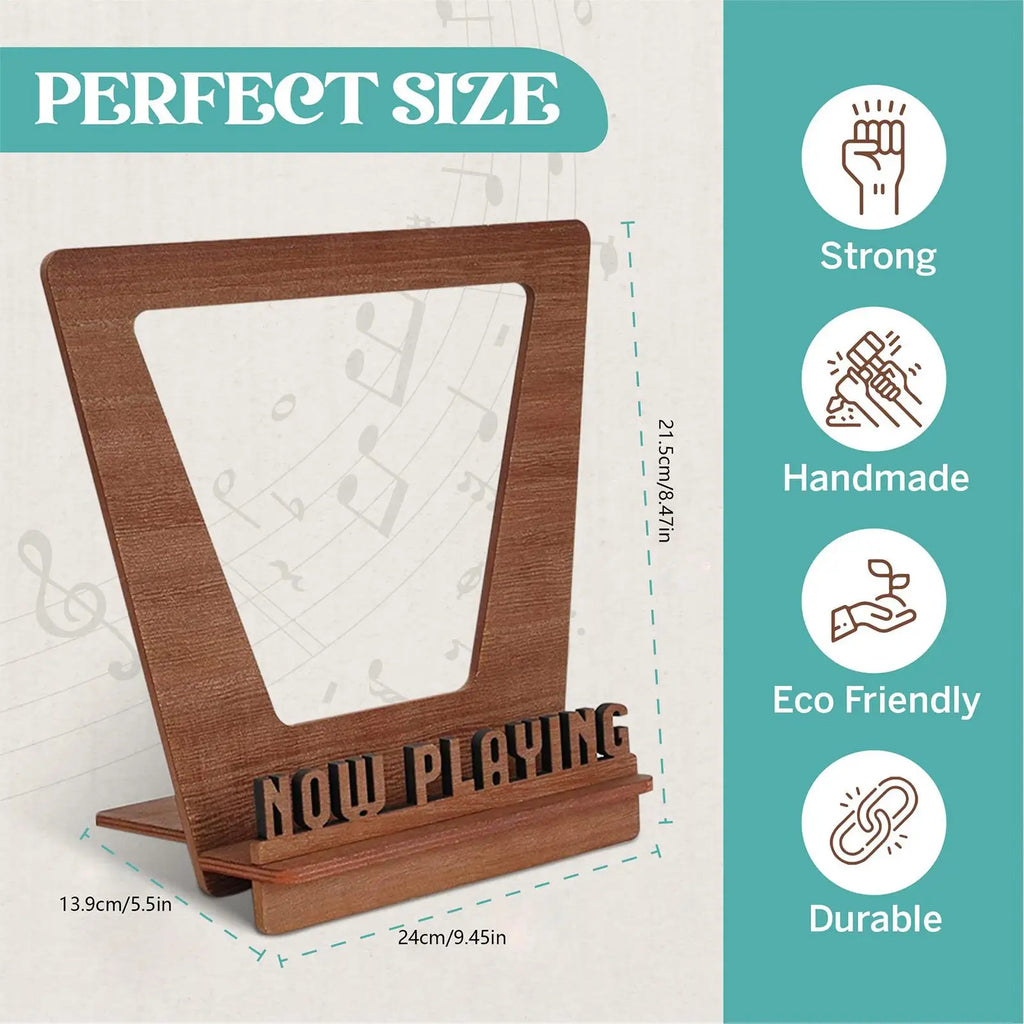 Wood Record Holder Wood Record Stand Minimalist Album File Folder Racks Audio Video Turntables For Files Books Qme Default Title
