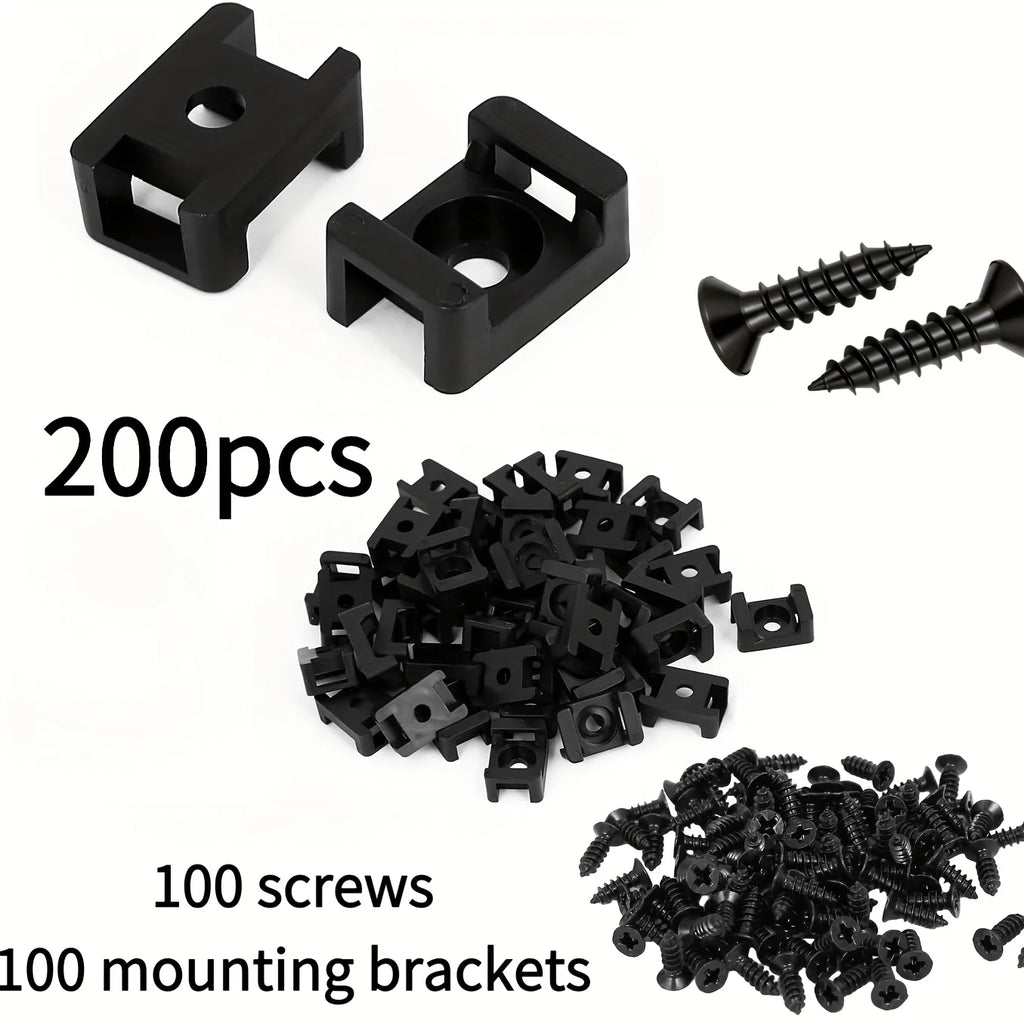 200Pcs U Spring Metal Retainer Clips & Self Tapping Screws Kit For Motorcycle Car E-Bike Fairing Fender Fastener Hardware Qme 200pcs