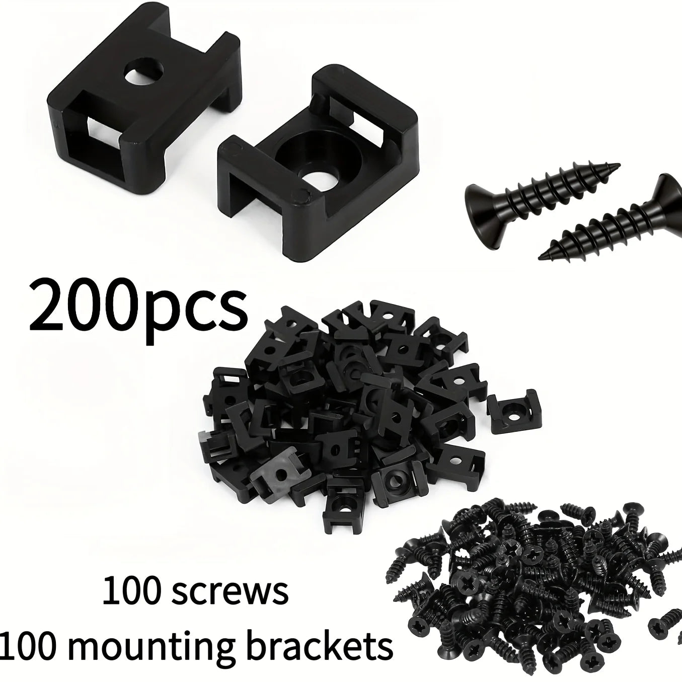 200Pcs U Spring Metal Retainer Clips & Self Tapping Screws Kit For Motorcycle Car E-Bike Fairing Fender Fastener Hardware Qme 200pcs