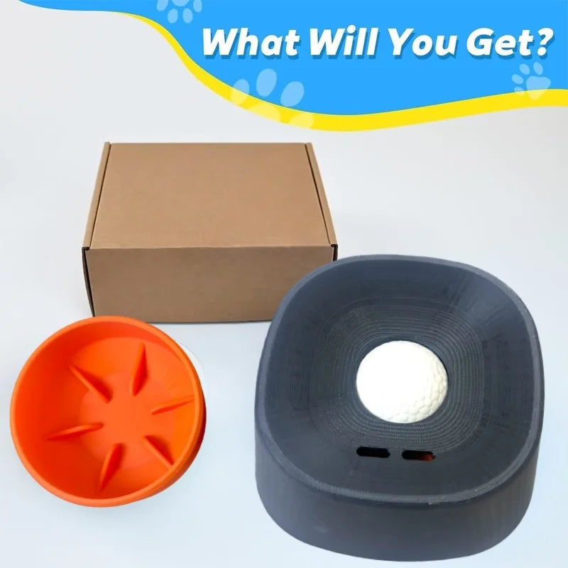 Anti-spill Slow Feeder Dog Bowl Liquid Food Durable Plastic Pet Dish Qme black