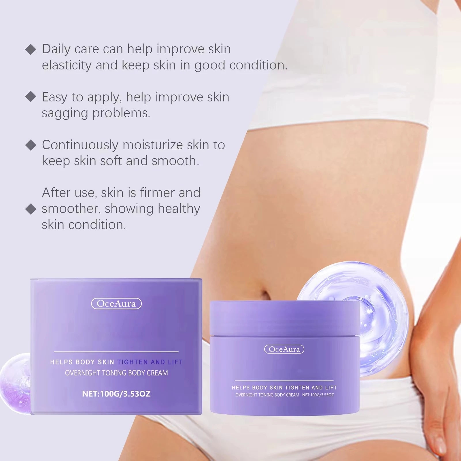 Body Shaping Cream Firming Lifting Moisturizer Skin Improving Sagging Tightens Skin Contours Smooth Massage Body Sculpting Cream Qme
