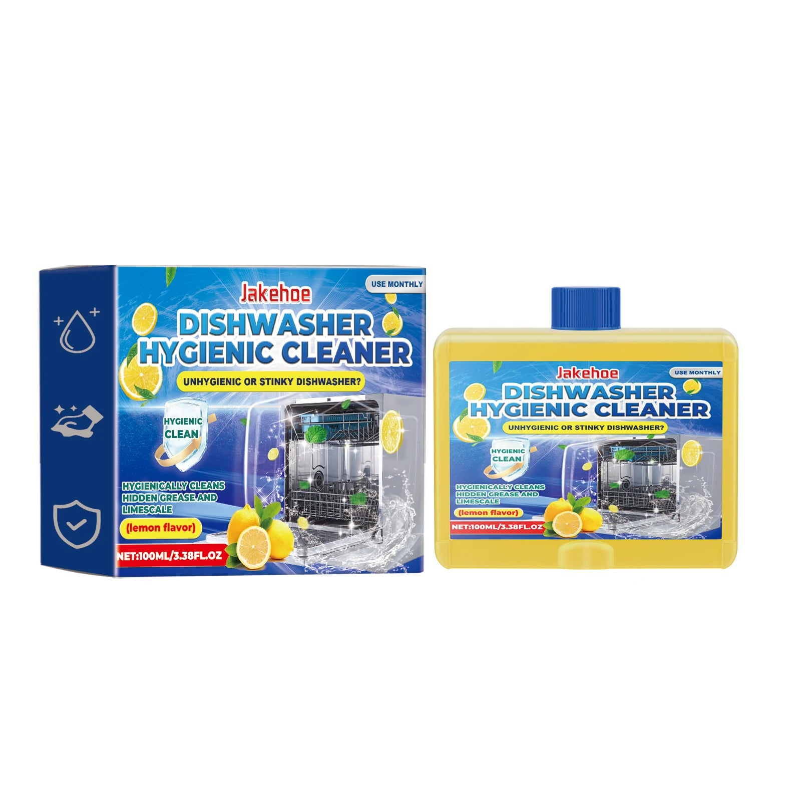 Dishwasher Cleaner Quickly Decompose Food Residue Remove Scale Eliminate Odor Reduce Bacterial Growth Home Dishwashing Detergent Qme Lemon Flavor