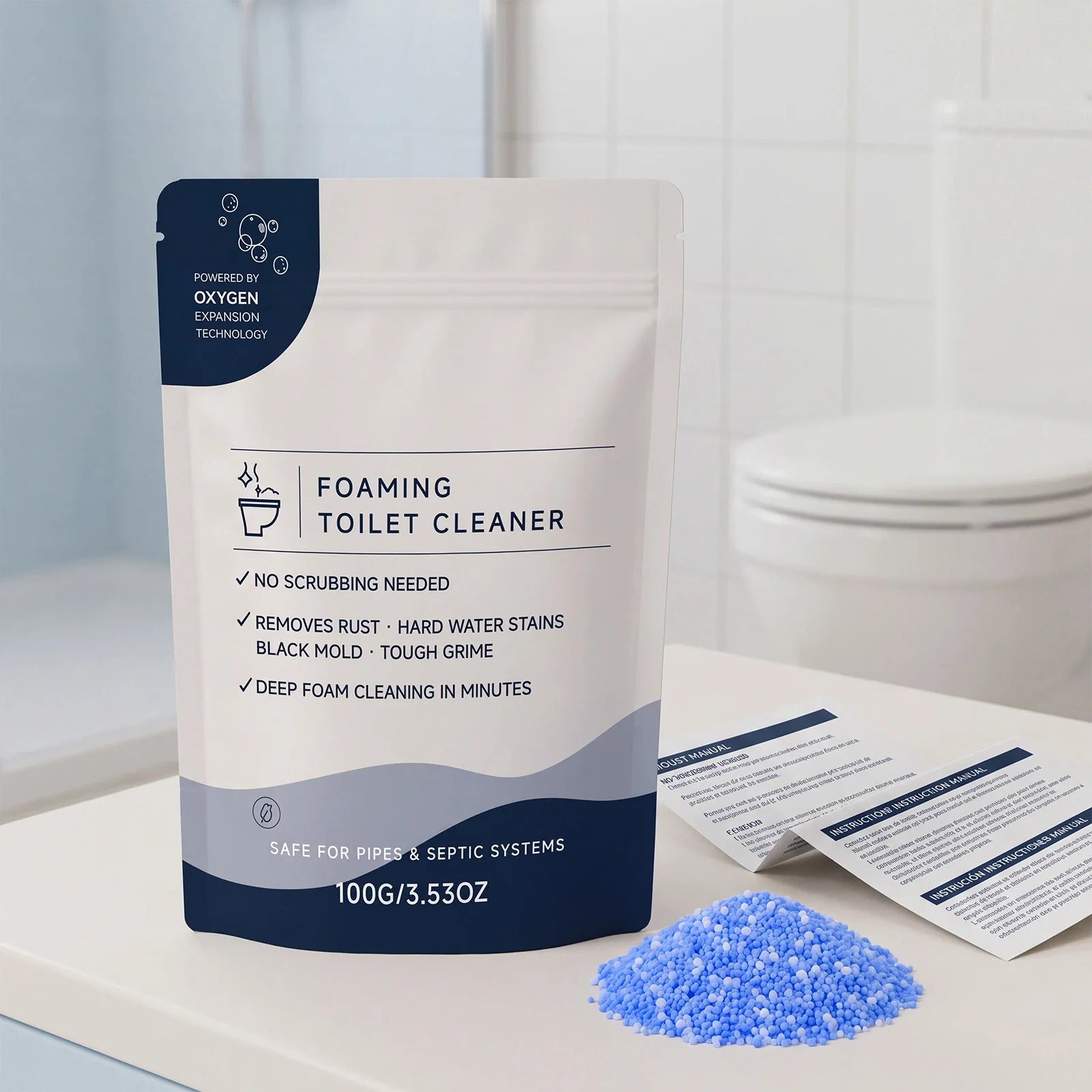 Powerful Toilet Cleaner Urine Stain Odor Removal Bubble Bathroom Deodorizer Yellow Dirt Cleaning Tool Toilet Descaling Liquid Qme