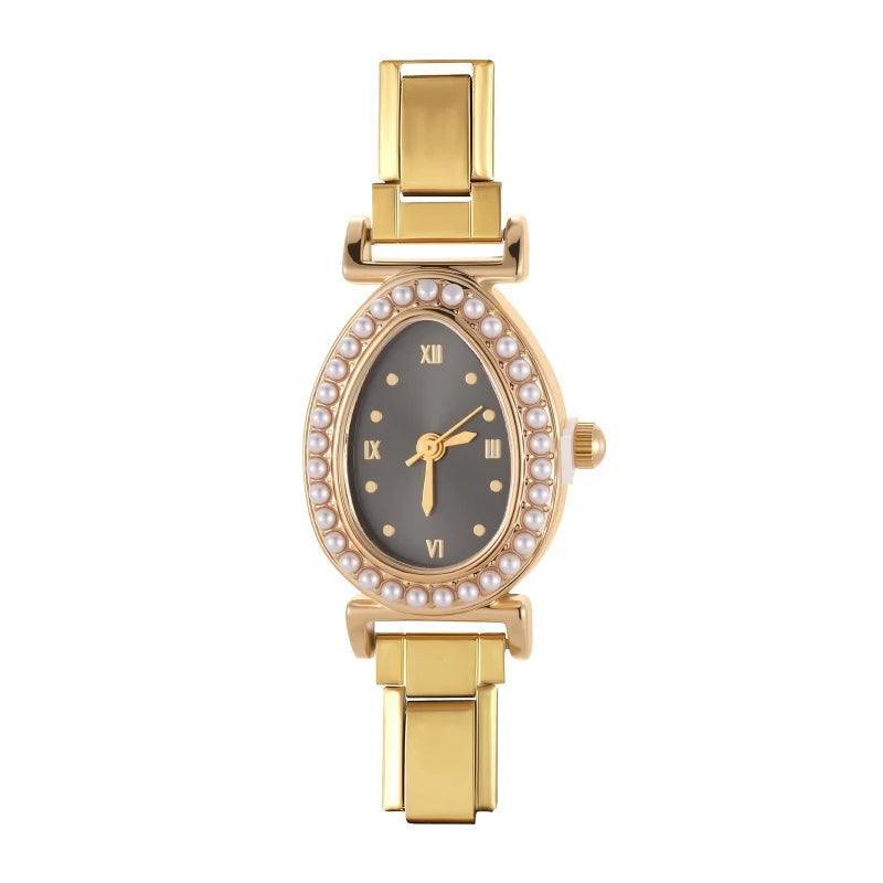 2026 Y2K Printed Pattern Dial Women's Stainless Steel Simple Square