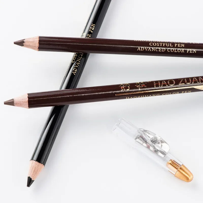 Eyebrow Pencil Available Eyebrow Pencil Shadows Cosmetics Natural Long Lasting Tint Waterproof Microblading Wooden Eyebrow Pen Qme