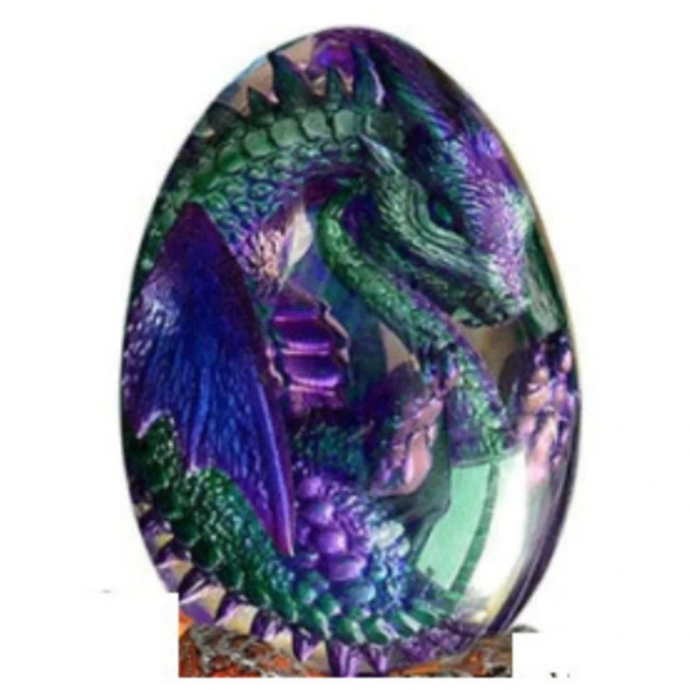 Lava Dragon Egg Statue Ornament Cosplay Dinosaur Resin Art Craft Sculpture Crystal Gemstone Halloween Decoration Toy Prop Qme F China Mainland