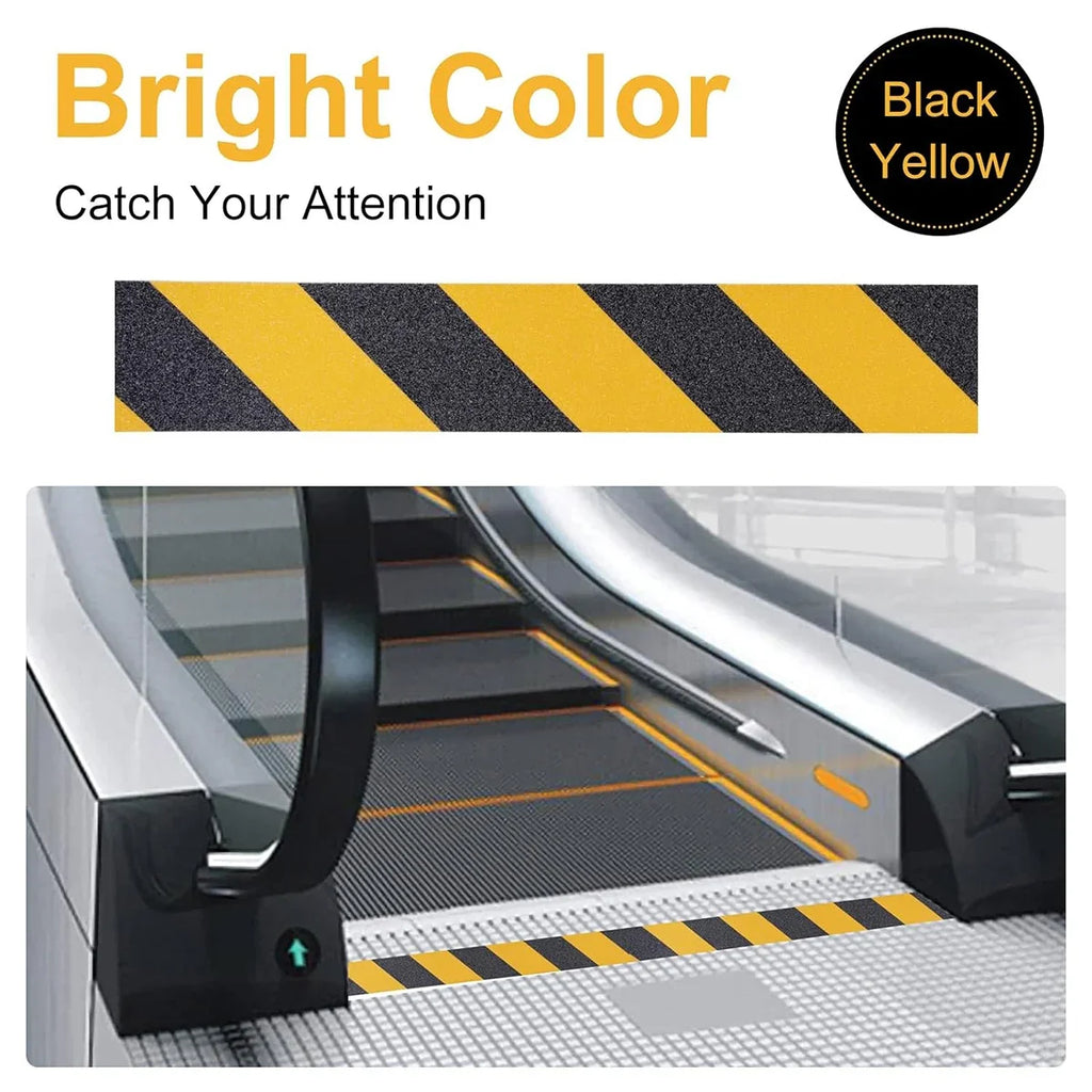 Non Slip Safety Grip Tape Anti-Slip Indoor Outdoor Stickers Strong Adhesive Safety Traction Tape Stairs Floor Warning Tape Qme