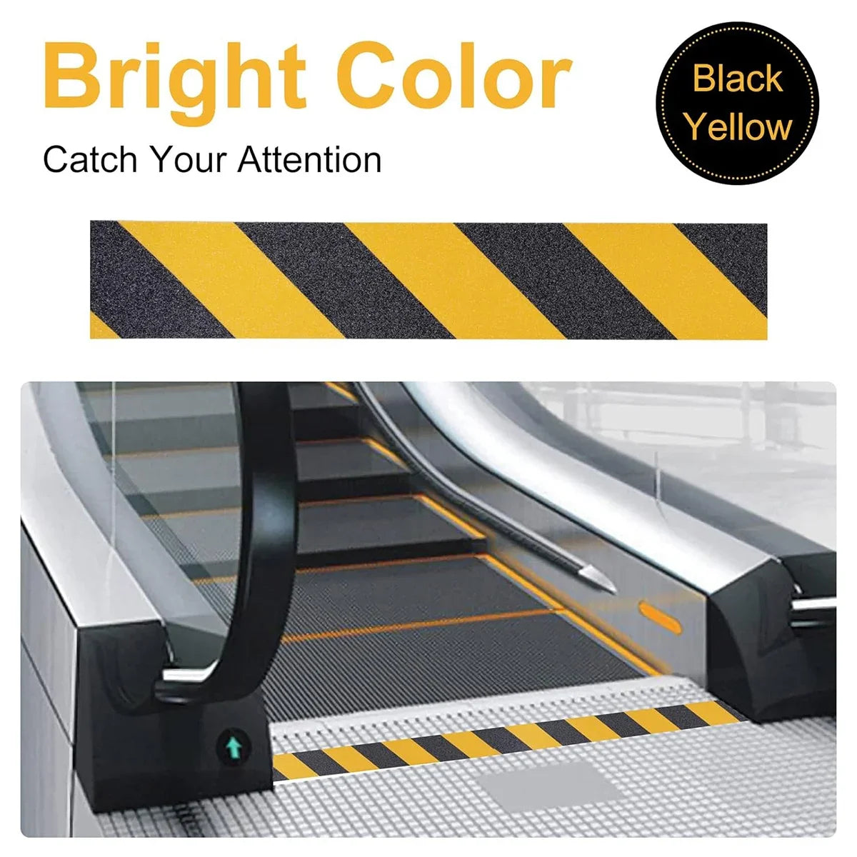Non Slip Safety Grip Tape Anti-Slip Indoor Outdoor Stickers Strong Adhesive Safety Traction Tape Stairs Floor Warning Tape Qme