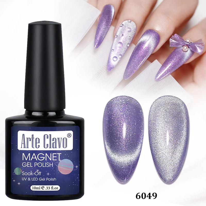Arte Clavo Auroras Cat Eye Magnetic Gel Unicorn Shining Transparent