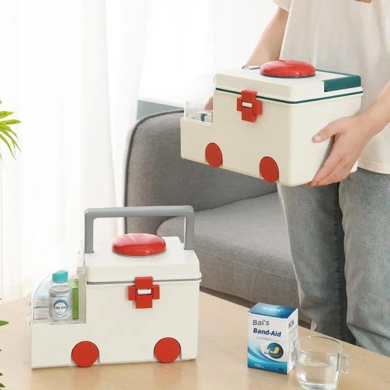 Portable Large-capacity Medicine Box Ambulance Household Medical Qme