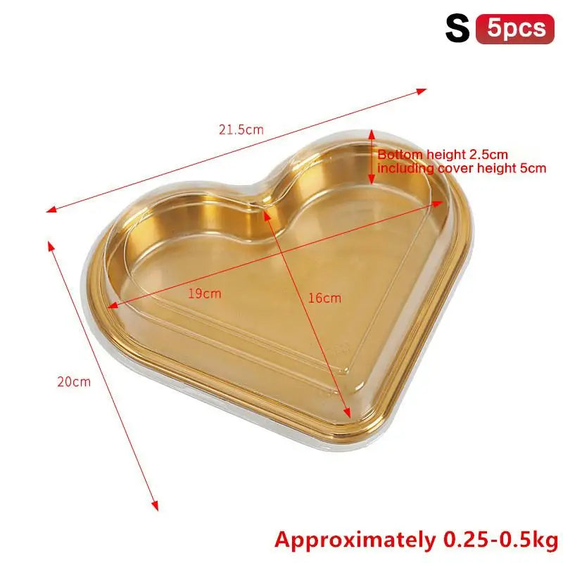 Heart Shaped Candy Box Lid Fruit Snack Storage Containers Sugar Qme S