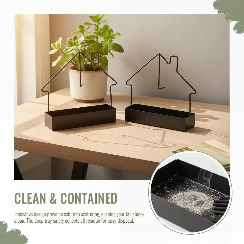 House Shaped Metal Mosquito Coil Holder Fireproof Burner Stand Home Qme