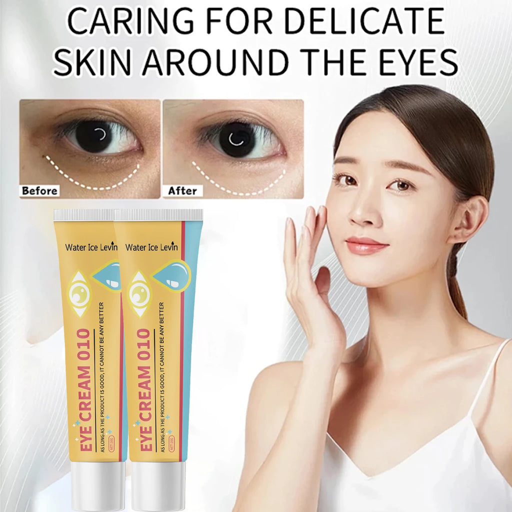 EXE CREAM 010 Eye Cream with Retinol & Hyaluronic Acid - Moisturizing, Smoothing & Protective Anti-Aging Eye Treatment Qme