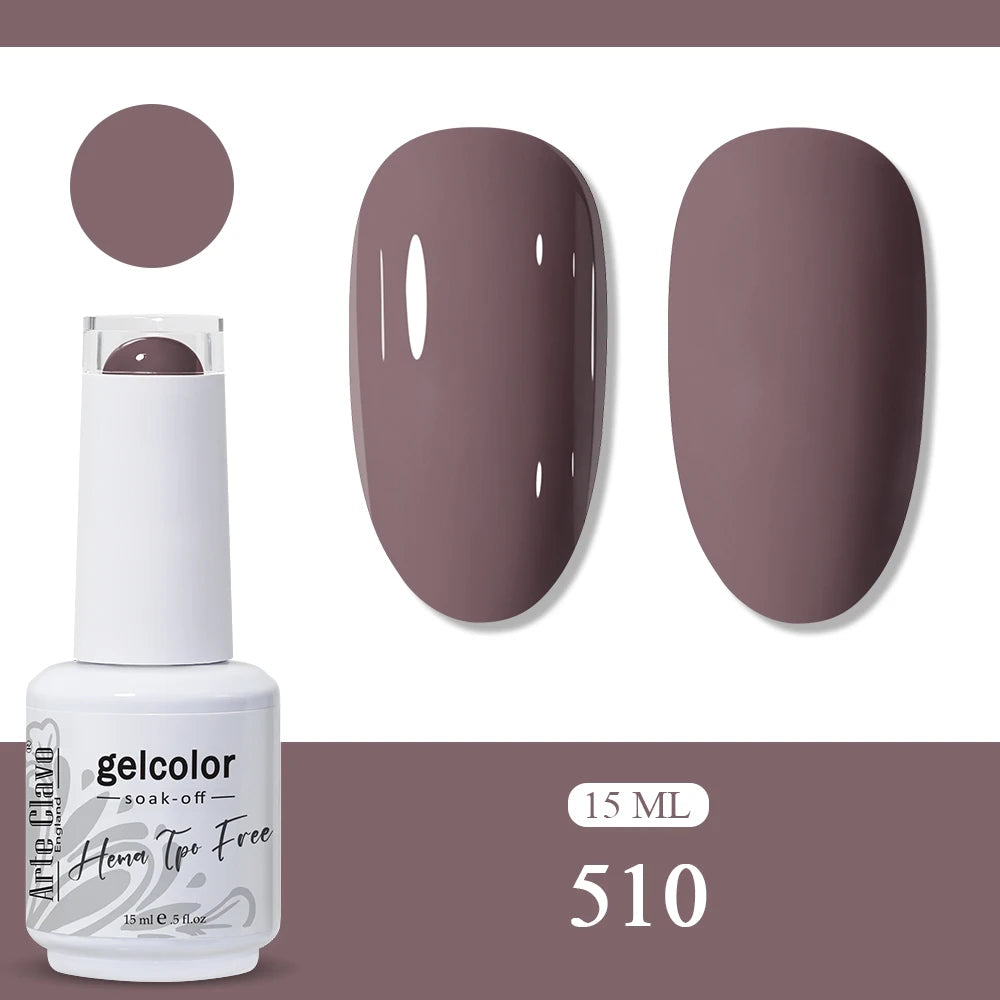 Arte Clavo Rainbow Gel Nail Polish Semi Permanent Art UV LED Lamp Qme 510