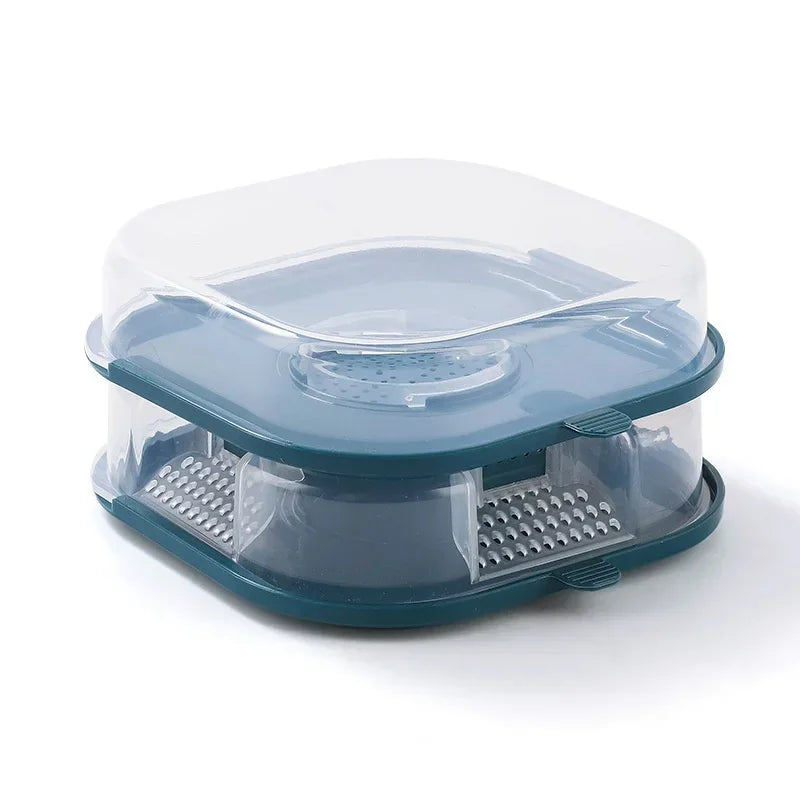 Convenience Household Cockroach Trap Box Reusable Insect Catcher Qme 2 layers