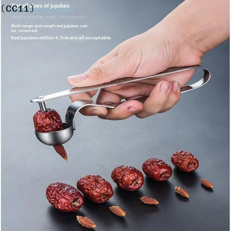 Stainless Steel Red Date Pitter Tool Seed Corer Kitchen GadgetCC11 Qme