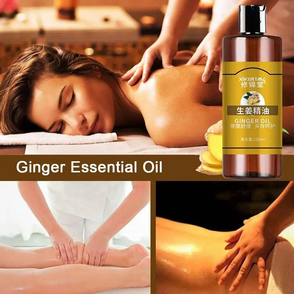 Ginger Essential Oil Massage Moisturizing Hydrating Pure Plant Body Qme