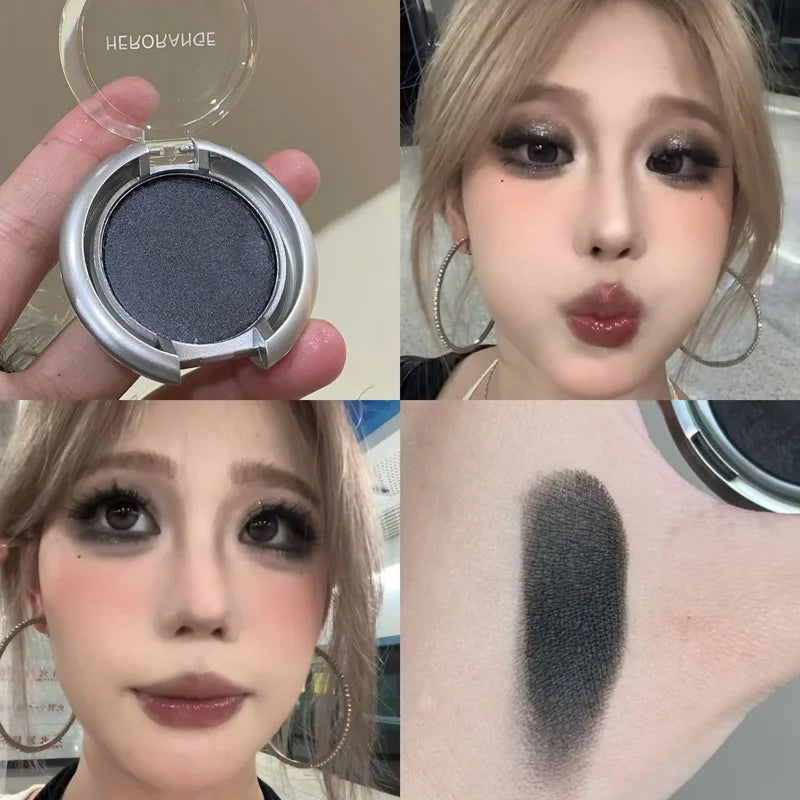HERORANGE Glowing Charm Monochrome Eyeshadow Palette Pearlescent Qme HR494-05