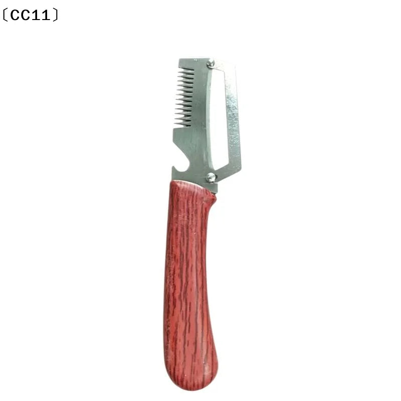 2-in-1 Stainless Steel Serrated Peeling Knife Premium Vegetable Qme