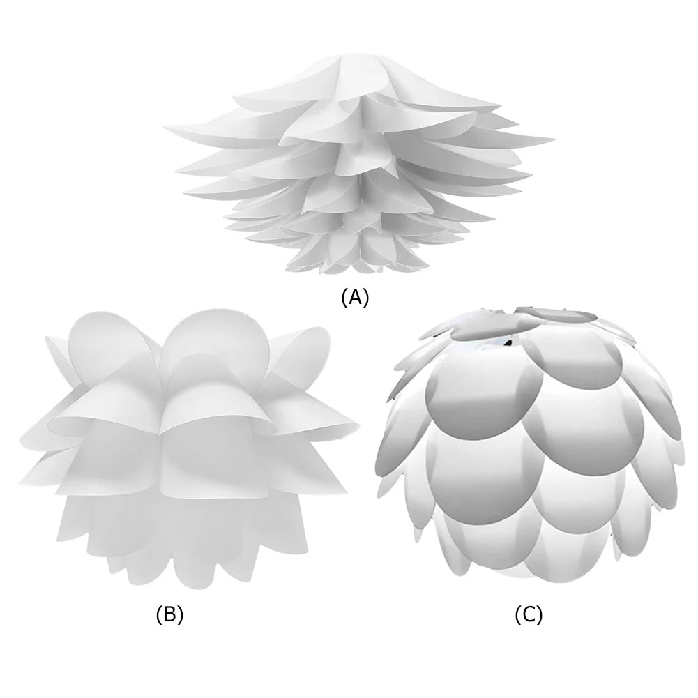 Modern Lamp Shade Nordic Style Lotus Flower Lampshade Creative Lamp Protection Lampshade Home Living Room Decoration Qme