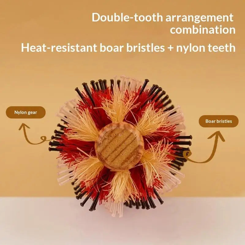 Detangling Comfortable Handle Salon Supplies Hair Styling Comb Round Qme