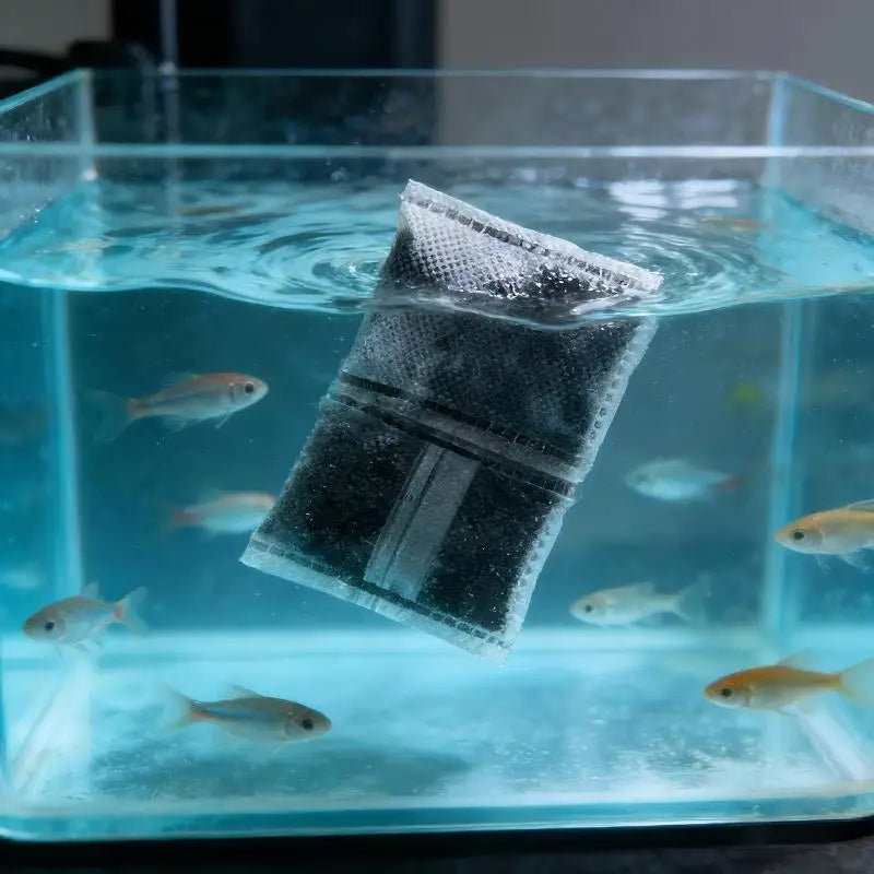 10 20 Aquarium Activated Carbon Bags Fish Tank Filter Media Water Qme