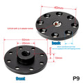 Shoe Mount Metal Plate Wall 1 4 3 Thread Tripod Adapter Holder Qme 9