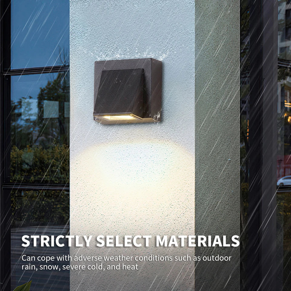 Aluminium Wall Lamp Waterproof Outdoor LED Wall Light IP65 Garden Lighting Lamp for Sconce Balcony Decoration AC110V 220V Qme