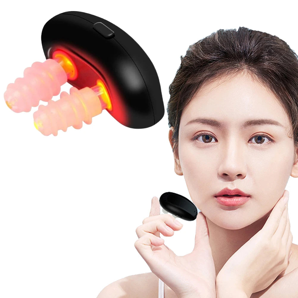 1/2PCS Cordless Low Frequency Pulse Nose Massage Portable Red Light Nose Therapy Infrared Device for Improving Nasal Ventilation Qme