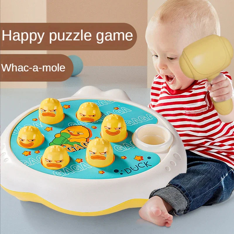 Cartoon Whac-A-Mole Montessori Baby Toy Toddler Educational Birthday Gift Animal Theme Knocking Game Parent Child Board Game Boy Qme