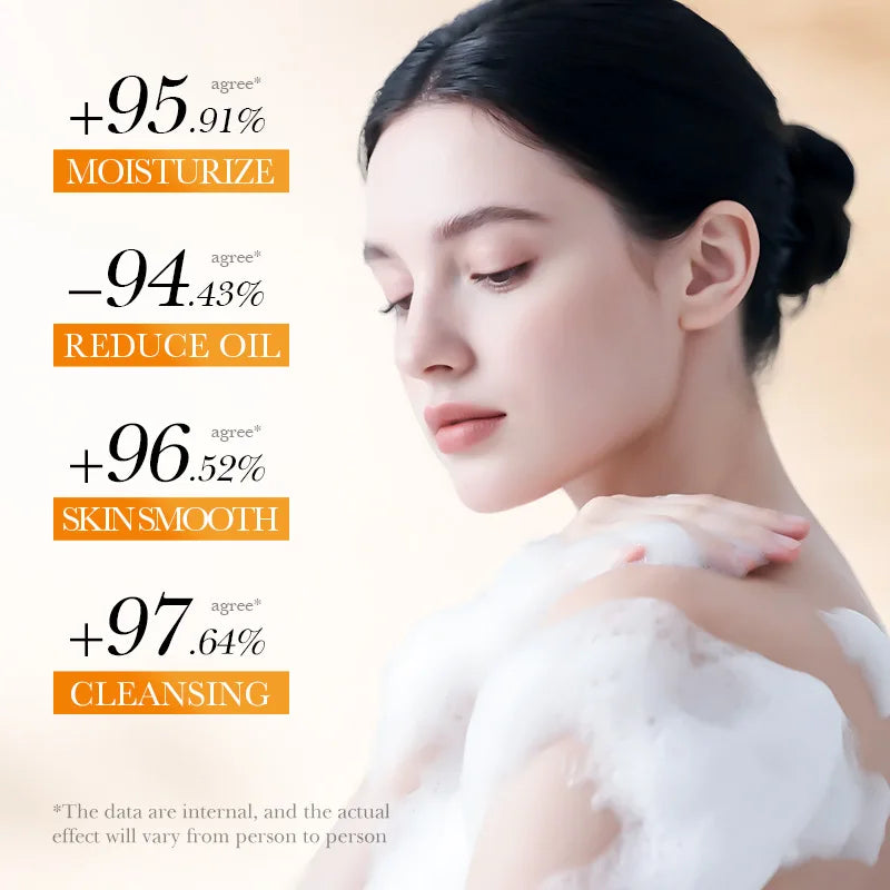 Honey Milk Whitening Moisturizing Deep Cleansing Facial Soap Qme