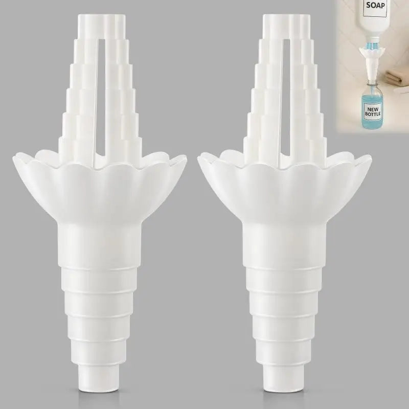 1 Liquid Transfer Connectors Reusable Bottle Funnel Adapter Kitchen Qme