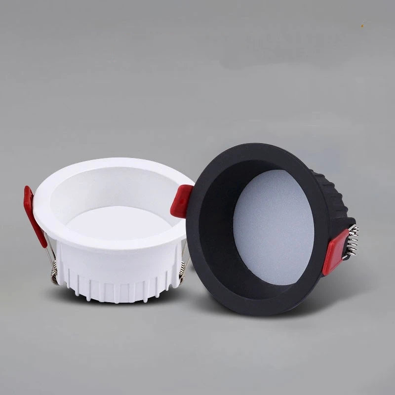 Round Anti-Glare Led SMD2835 Recessed Downlights 7w 10w Hole Size 7cm Ceiling Lamp Spotlights for Indoor Lighting Qme