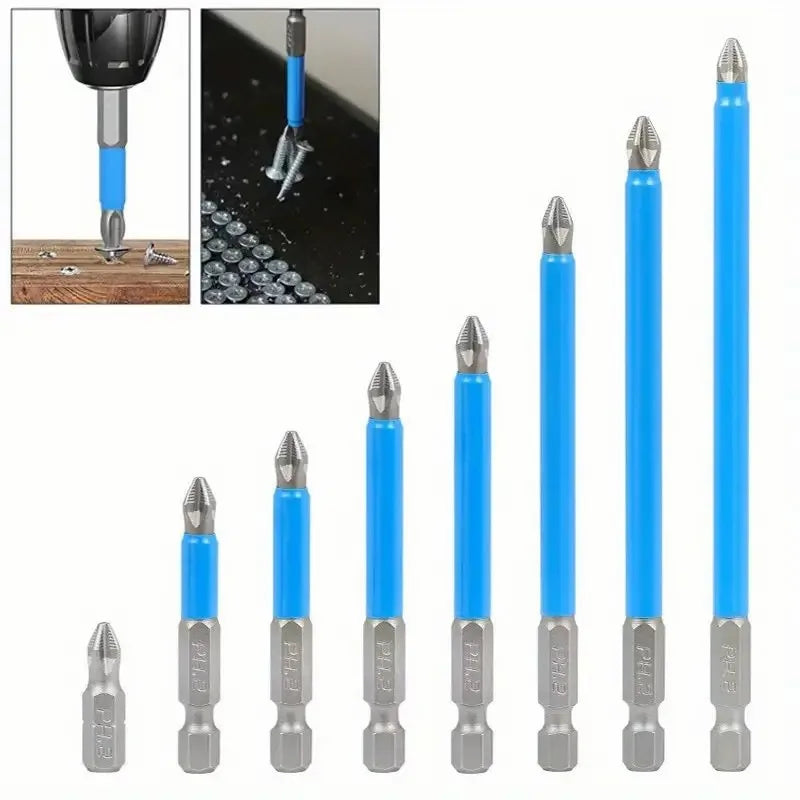 Non-slip Wear-resistant Screwdriver Strong Magnetic Hardness Long Qme