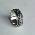 Vintage Punk Titanium Steel Evil Eyes Ring For Men Women Stress Relieving Anxiety Ring Carved Eyes Ring Jewelry Accessories Gift Qme yin 10