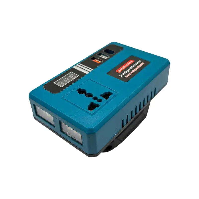 LED Mini Intelligent Inverter Power Converter Portable 120W 21V Lithium Battery Inverter With 3 USB Ports Qme 1pcs