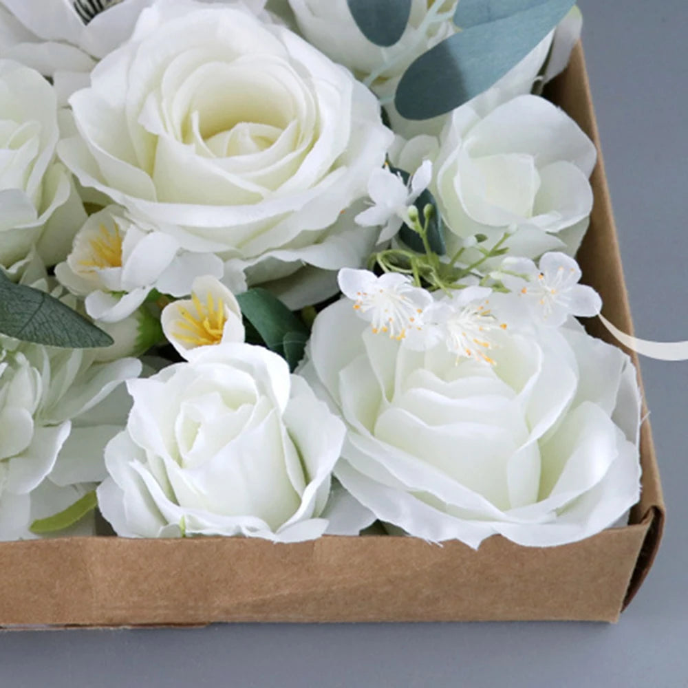 Simulated Silk Flower Box, Wedding Proposal, Birthday Gift Box, Home Decoration Bouquet Qme