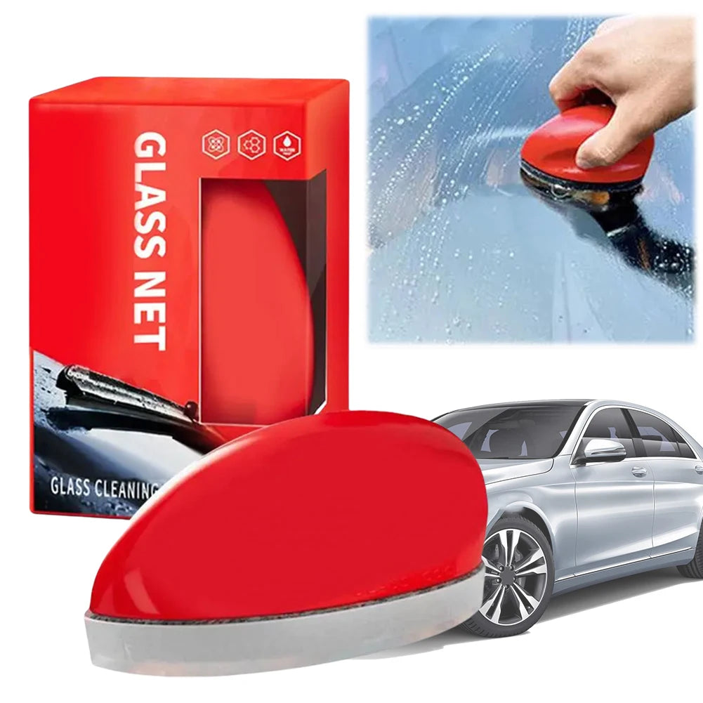 Glass Cleaning Board Car Windshield Water Spots Stain Removal Paste Car Glass Cleaning Mouse Car Cleaning Detailing Qme