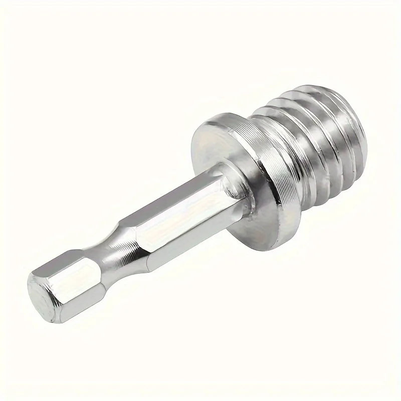 M14 Drill Adapter 1/4 Hex Shank Drill Adapters M14 Screw Thread Connecting Rod Angle Mill Handle Polishing Grinder Electric Tool Qme