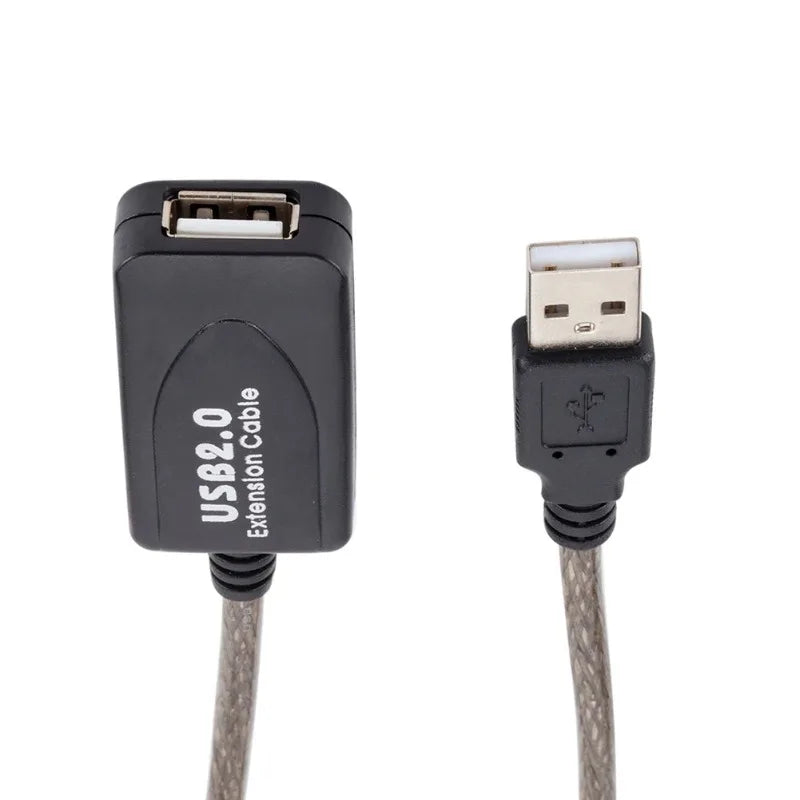 USB Signal Amplifier Extension Cable 5M 20M USB Data Cable for Computer Scanner Gun USB Extension Cord Qme