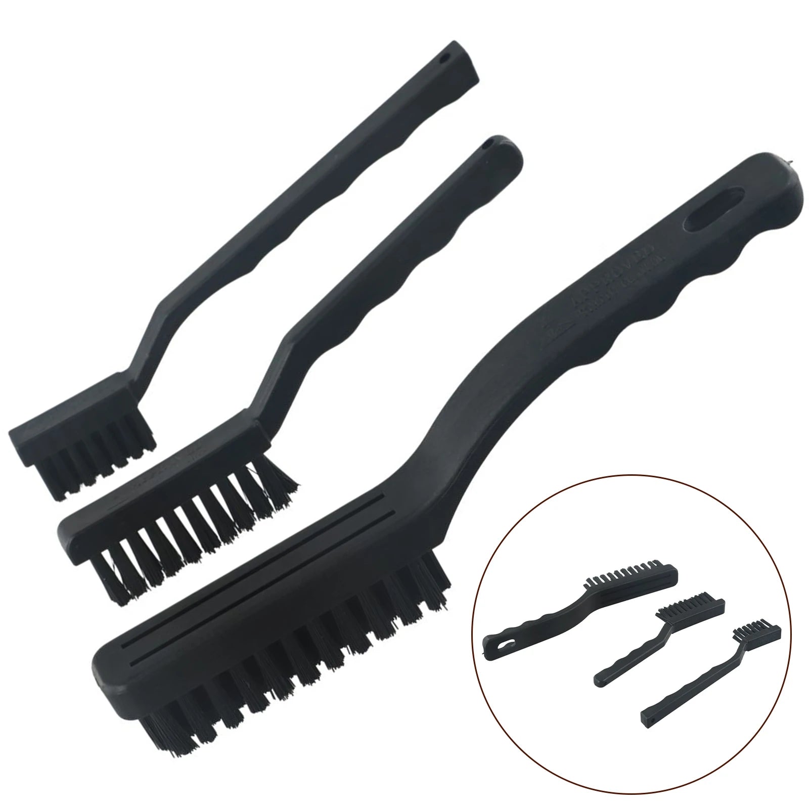 1pc/3pcs PCB Cleaning Brush Anti-Static Brush Electronic Antistatic Hairbrush Dust Clearning Hand Tools Accessories Qme 3pcs