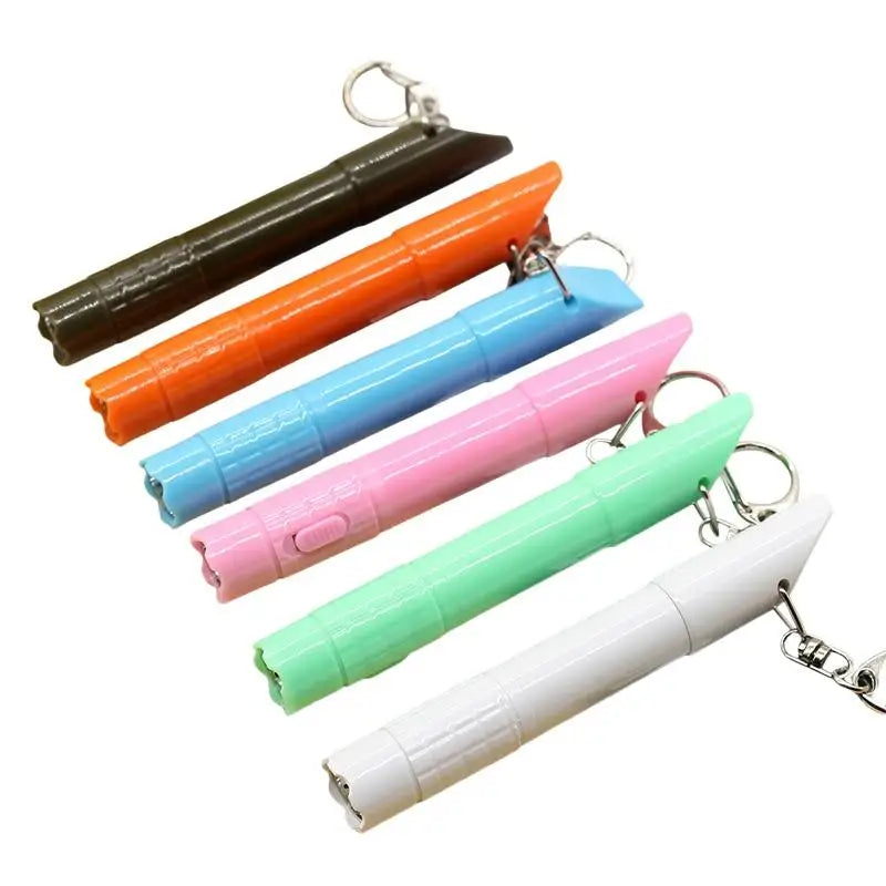3in1 Ball Pen Whistle LED Flashlight Keychain Emergency Multi Qme