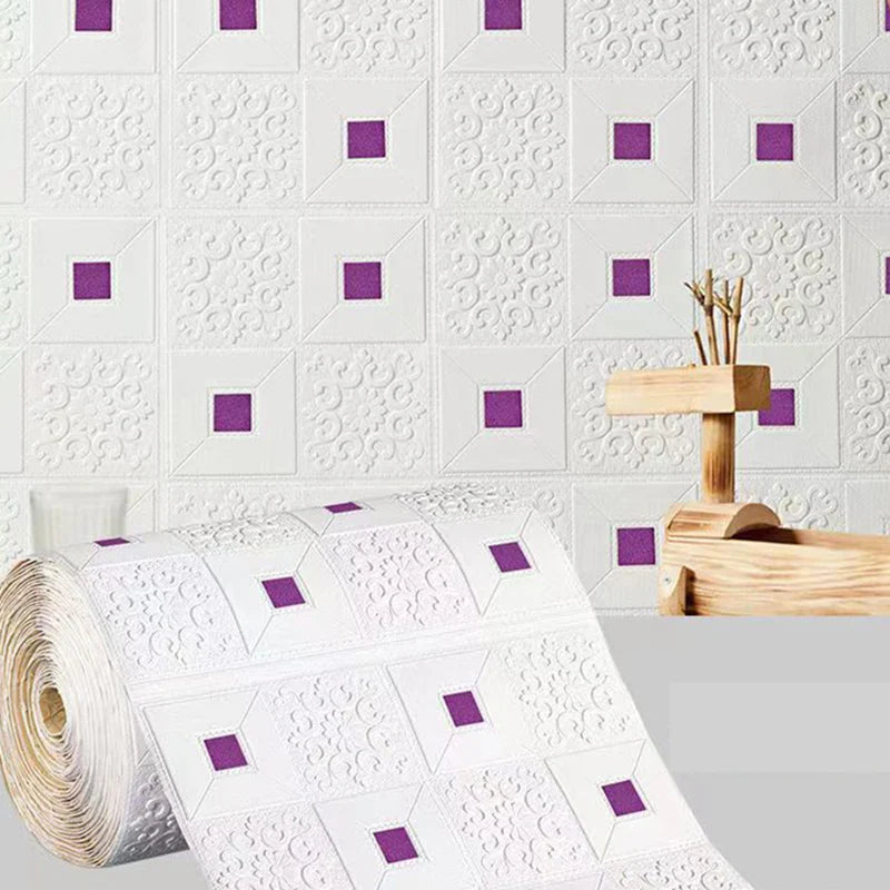 3D Brick Pattern Wall Sticker DIY Self-adhesive Living Room Home
