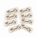50pcs 15x40mm bowknot Rectangular Embroidery Label For Clothing Bag Decoration Accessories DIY Handmade Sewing Supplies cp4180 Qme 50pcs cp4180-2