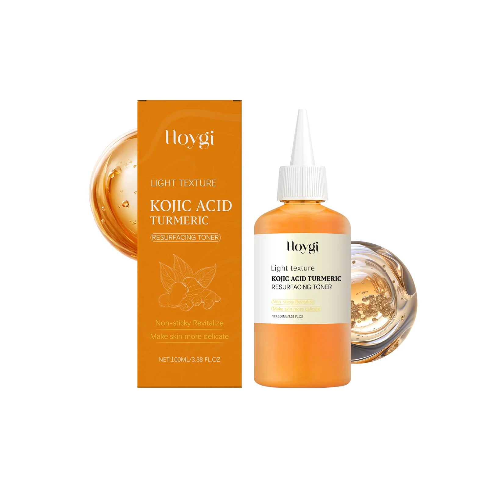 Brightening Kojic Acid Turmeric Toner Soothing Hydrating Pore Minimizing Oil Control Reduce Dullness Refreshing Facial Skin Care Qme 100ml Boxed