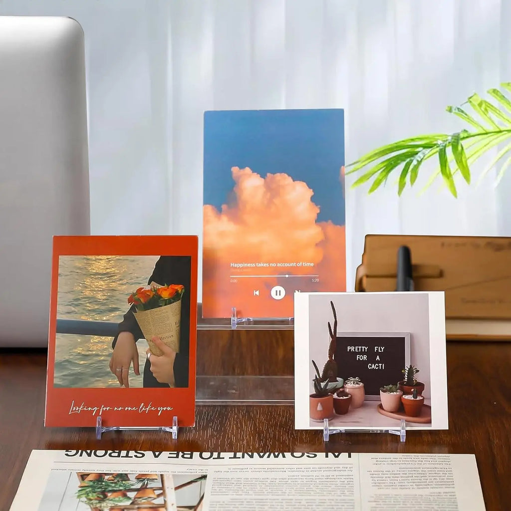 Adjustable Acrylic Plate Stand - Picture Frame Display Holder, Decorative Easel For Home Office, Festival Party Qme