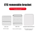 Car Toll Pass Holder Adhesive Sticky ETC Bracket Removable Easy Qme Transparent