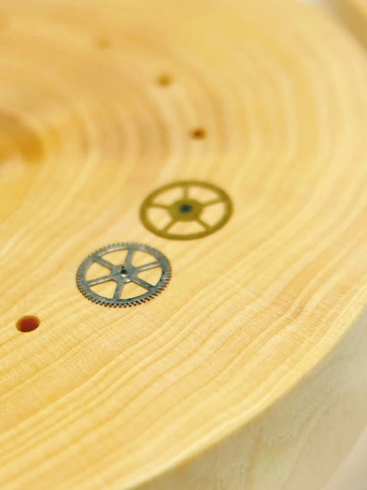 Watch Pad Wood Base Boxwood Balance Needle Gear Train Repair Machine Qme